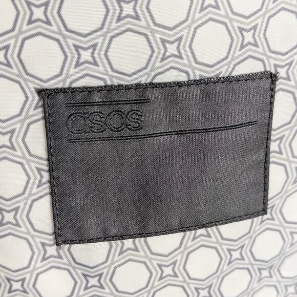 ASOS 46R Blazer Mens Taupe Mauve Slim Fit Stretch One Button Suit Jacket - Picture 4 of 10